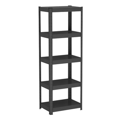 полки хранения металла организатора черноты 5-Shelf стальные для дома