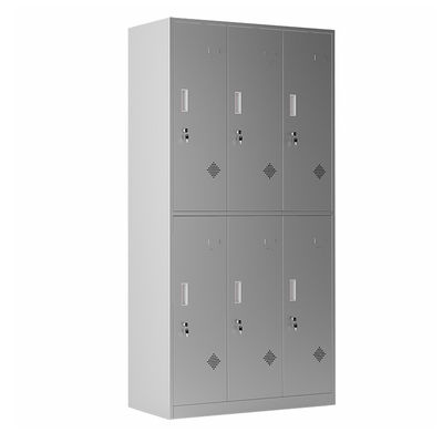 Шкаф нержавеющей стали хранения 6 одежд дверей Lockable для раздевалки