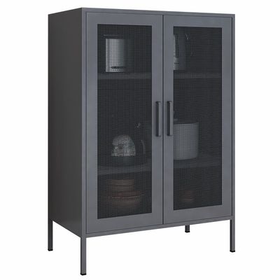 Двойной шкафчик высоты половины двери 1015x800x400mm сетки металла для домашней пользы