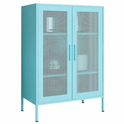 Двойной шкафчик высоты половины двери 1015x800x400mm сетки металла для домашней пользы