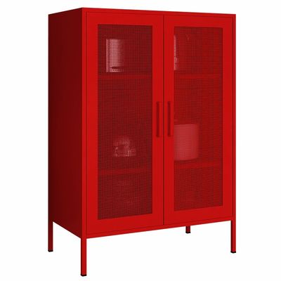 Двойной шкафчик высоты половины двери 1015x800x400mm сетки металла для домашней пользы