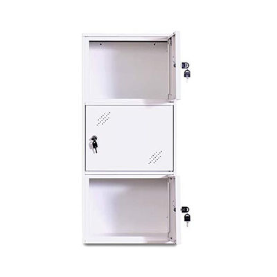 Шкафчик файла металла шкафчика высоты собранного и Combinable офиса белой двери 3 половинный